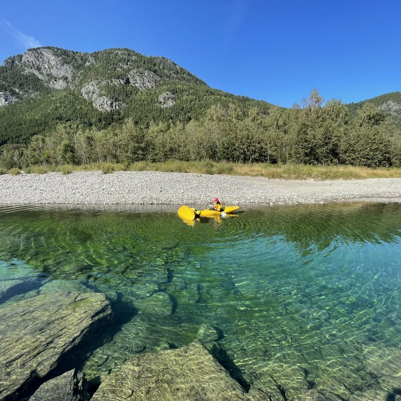 Whitewater kayaking in Sjoa